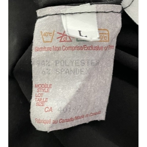 Meg Shop Black Stretch Jersey Knit V Neck Dress Lagenlook Travel Comfort Large - Picture 4 of 5